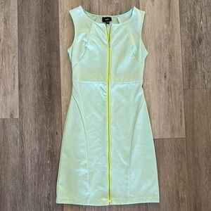 Mossimo Supply Co. Light Green Dress with Yellow Zipper